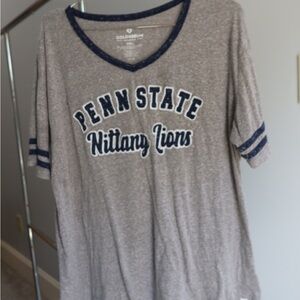 Women’s V-neck Gray NCAA Penn State Nittany‎ Lions T-Shirt